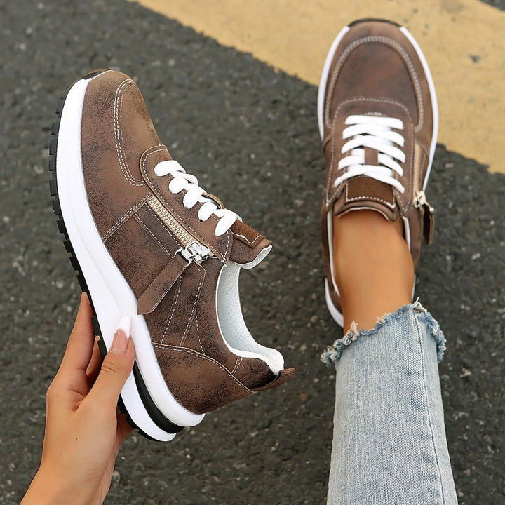Arnette | Women's Lace-Up Side Zip Platform Sneakers
