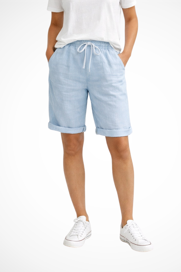 Liora | Women's Relaxed Fit Linen Beach Shorts