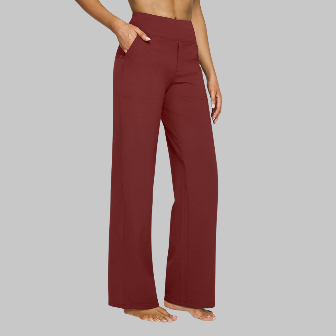 Acantha | Women's Elegant Wide Leg Soft Trousers