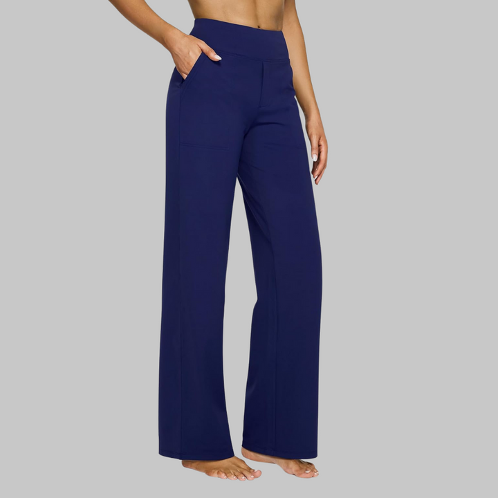 Acantha | Women's Elegant Wide Leg Soft Trousers
