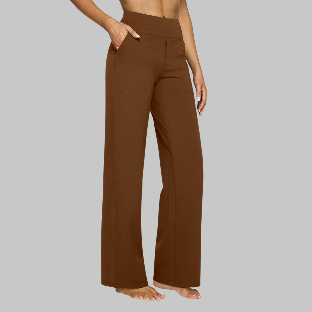 Acantha | Women's Elegant Wide Leg Soft Trousers