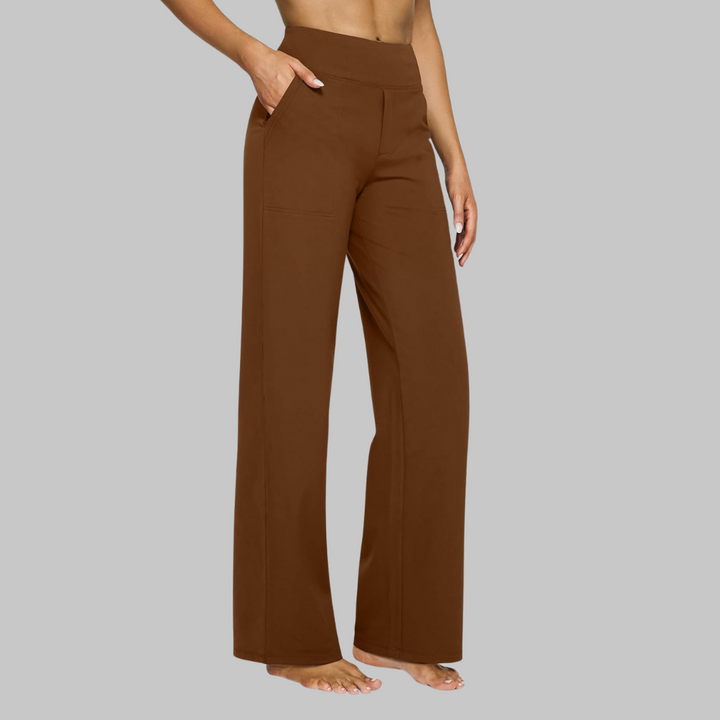 Acantha | Women's Elegant Wide Leg Soft Trousers