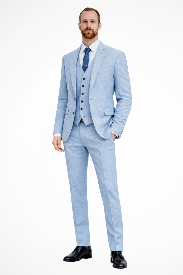 Xavian | Men's Three Piece Wedding Guest Suit Set