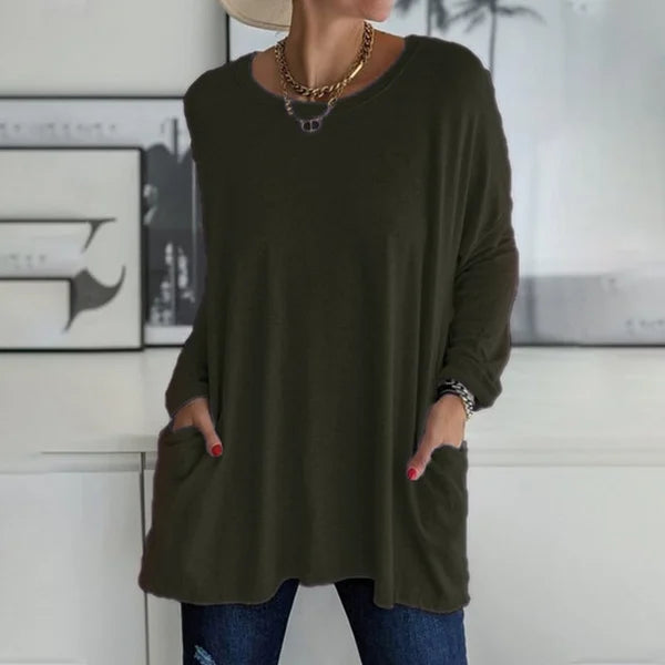 Amelia | Women's Relaxed Long Sleeve Top