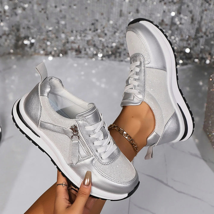 Arnette | Women's Lace-Up Side Zip Platform Sneakers