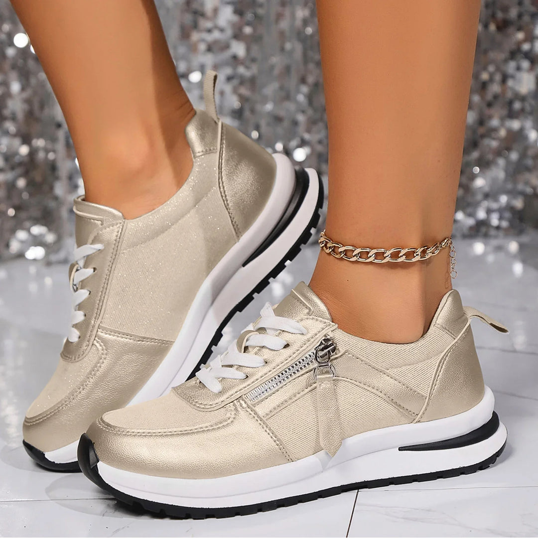 Arnette | Women's Lace-Up Side Zip Platform Sneakers