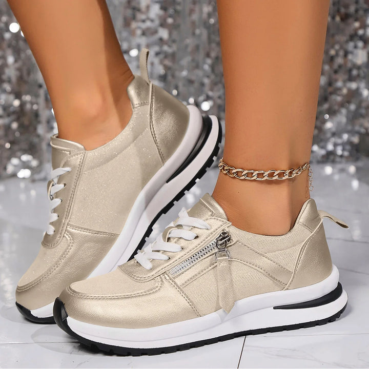 Arnette | Women's Lace-Up Side Zip Platform Sneakers