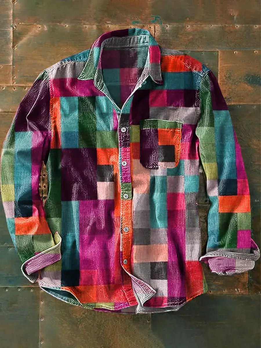 Garrick | Men's Patchwork Beach Shirt