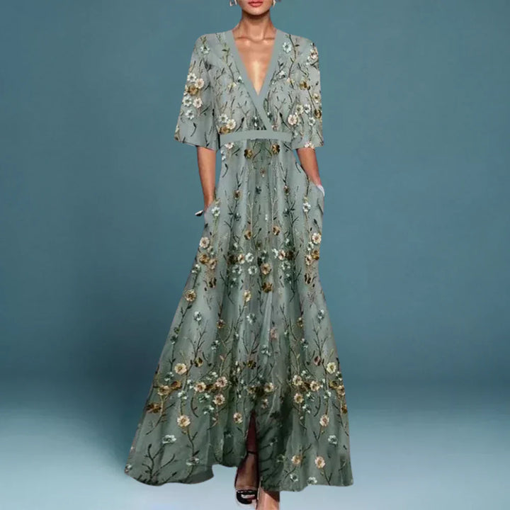 Bea | Women's Elegant Floral Maxi Dress