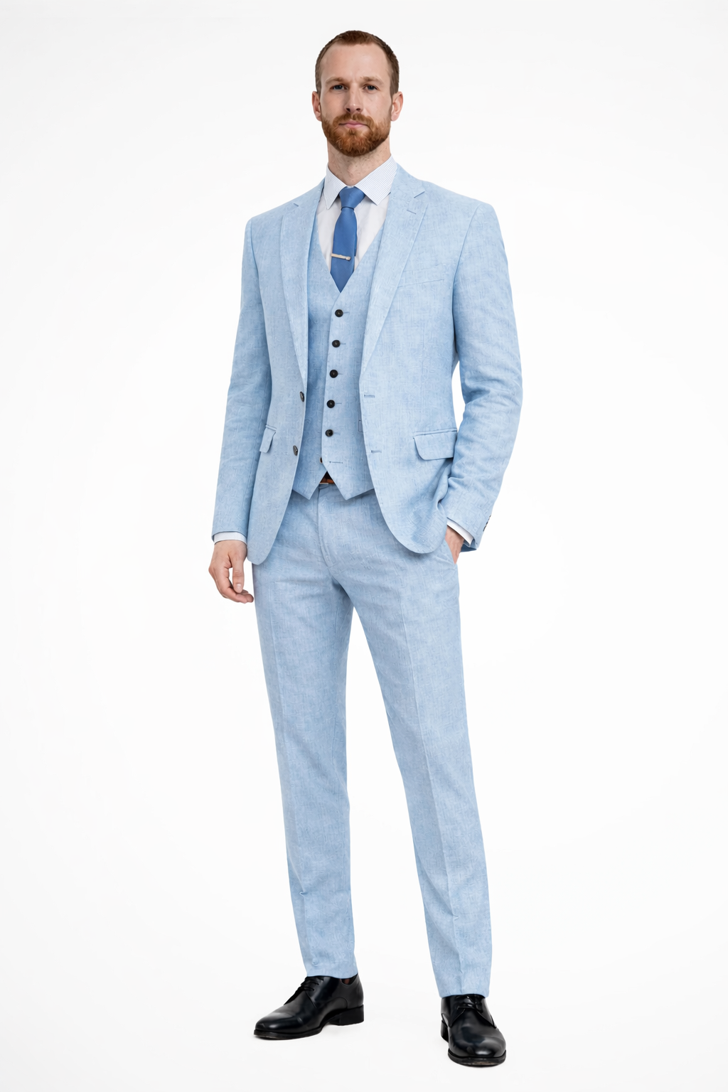 Xavian | Men's Three Piece Wedding Guest Suit Set