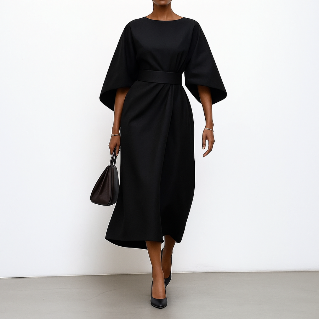 Annis | Women's Elegant Batwing Sleeve Maxi Dress