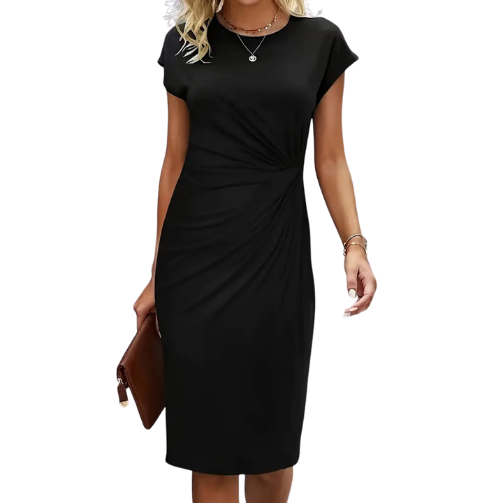 Katie | Women's Elegant Short Sleeve Bodycon Midi Dress