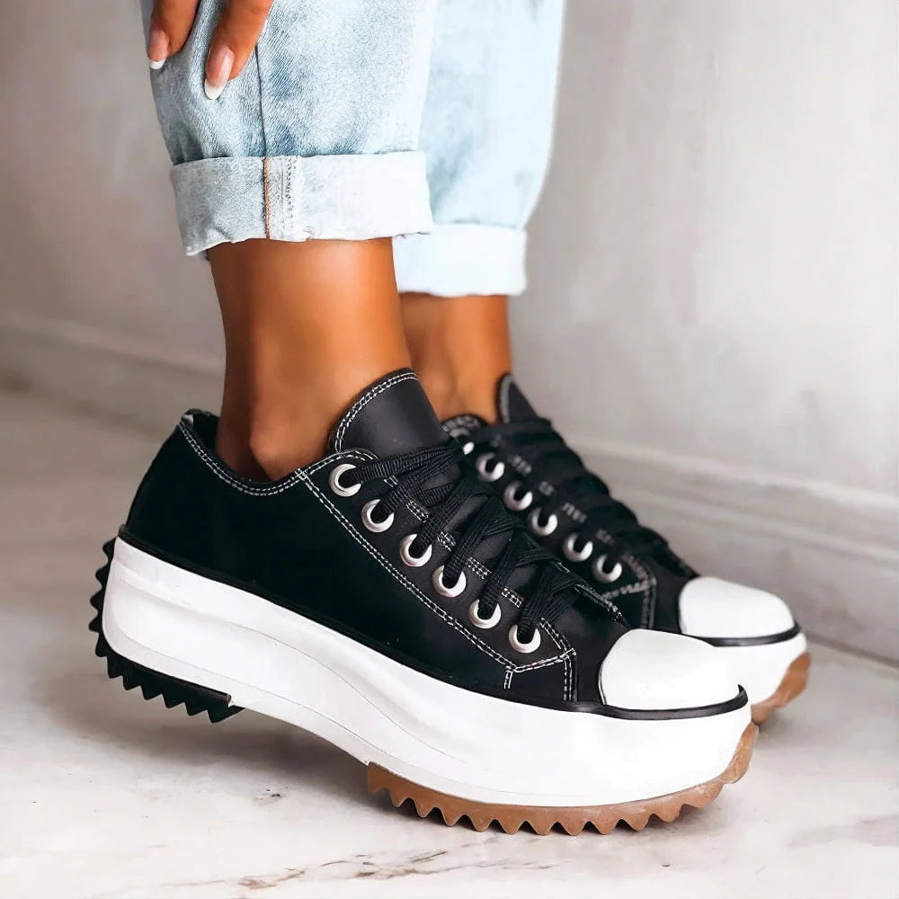 Clary | Women's Chunky Platform Lace-Up Sneakers