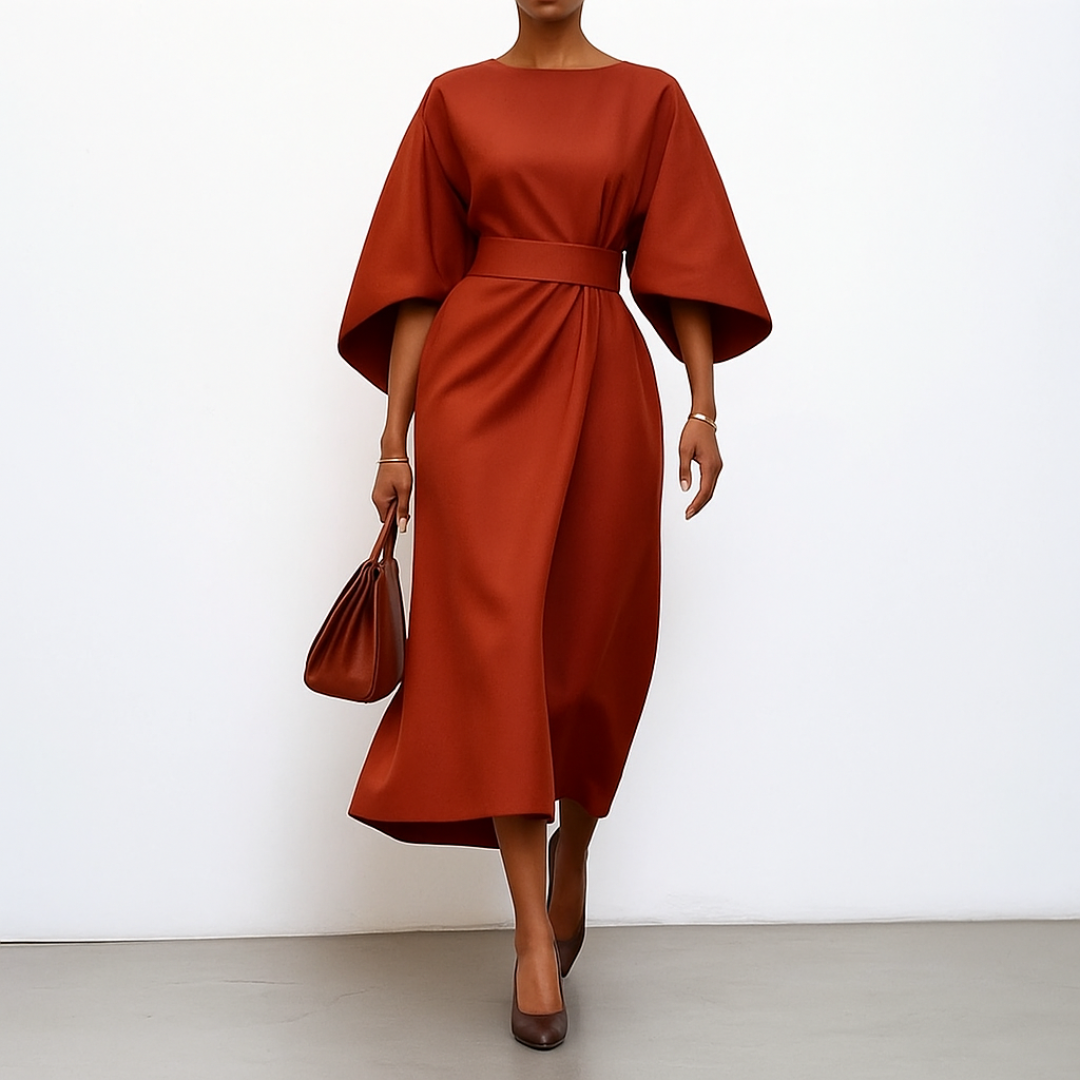 Annis | Women's Elegant Batwing Sleeve Maxi Dress