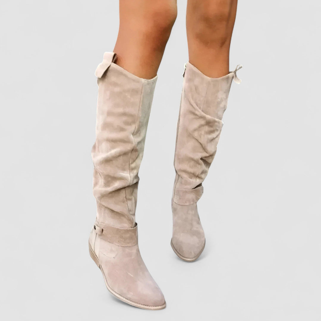 Claribel | Women's Knee High Orthopedic Suede Boots