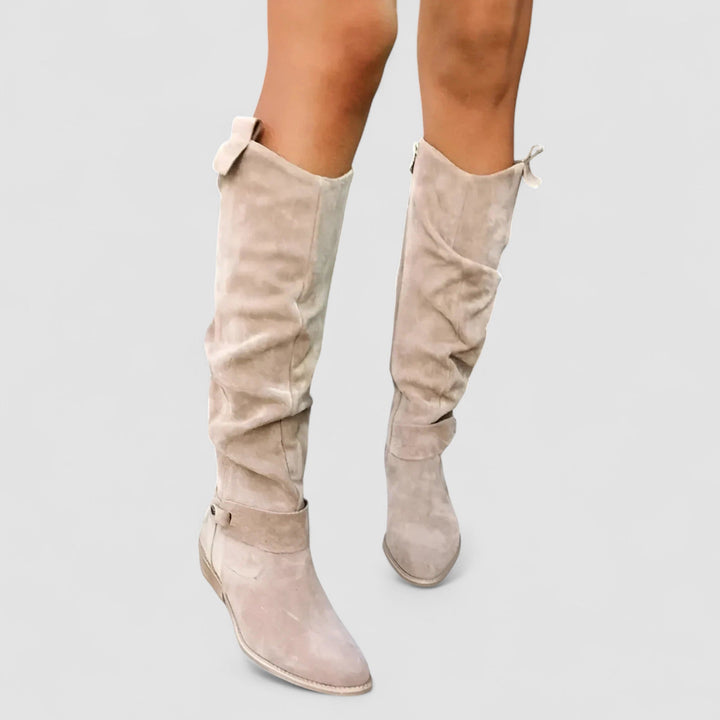 Claribel | Women's Knee High Orthopedic Suede Boots