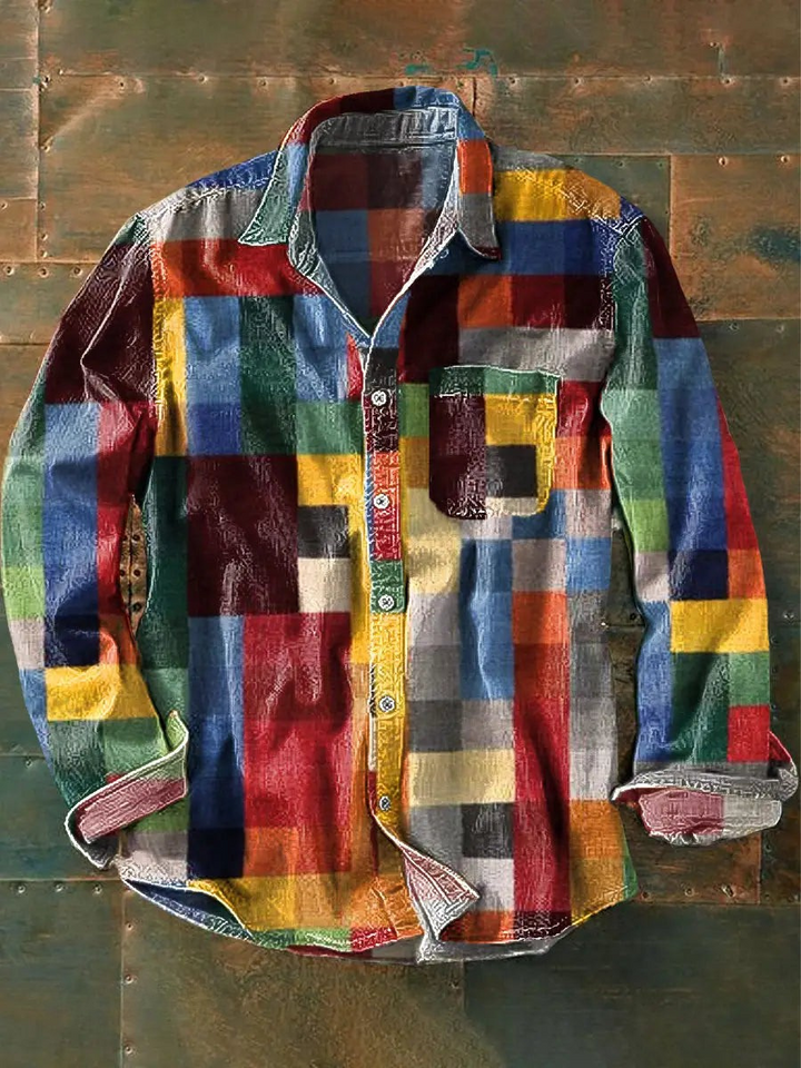 Garrick | Men's Patchwork Beach Shirt
