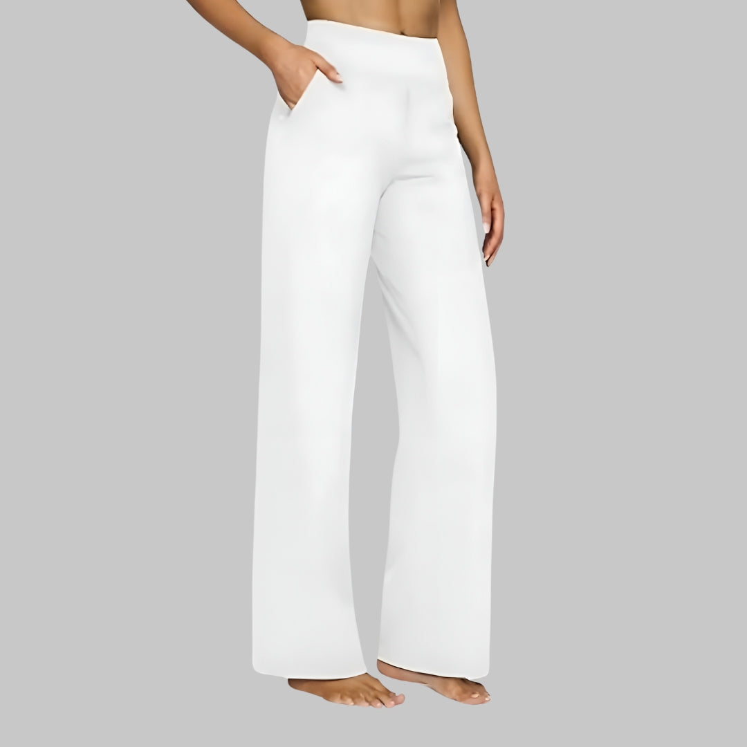 Acantha | Women's Elegant Wide Leg Soft Trousers