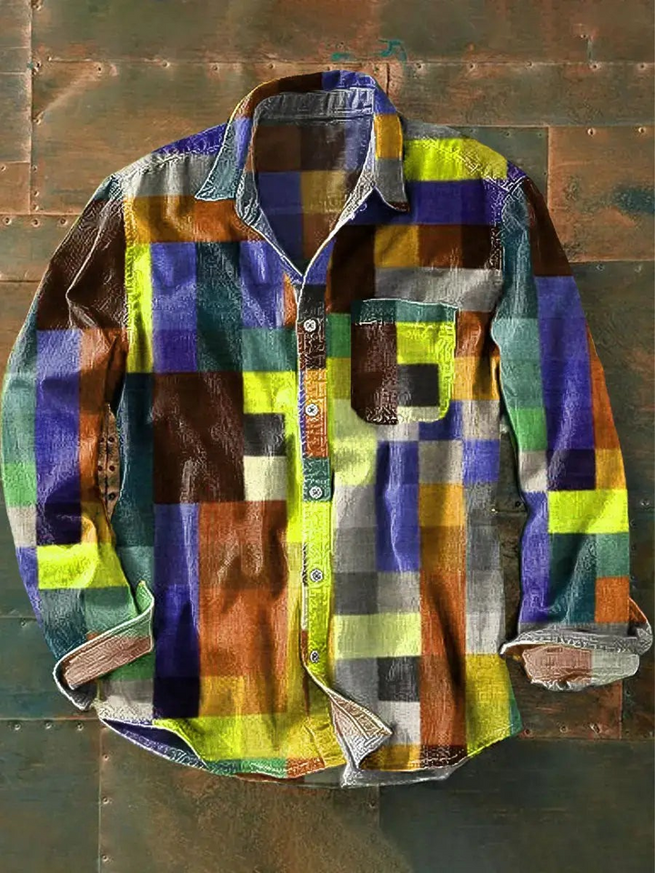 Garrick | Men's Patchwork Beach Shirt