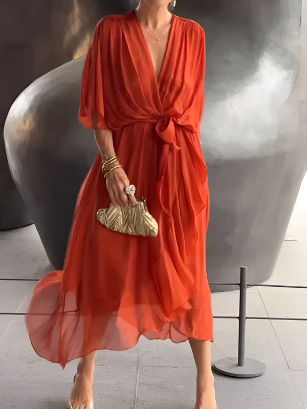 Cornelia | Women's Wrap Midi Dress