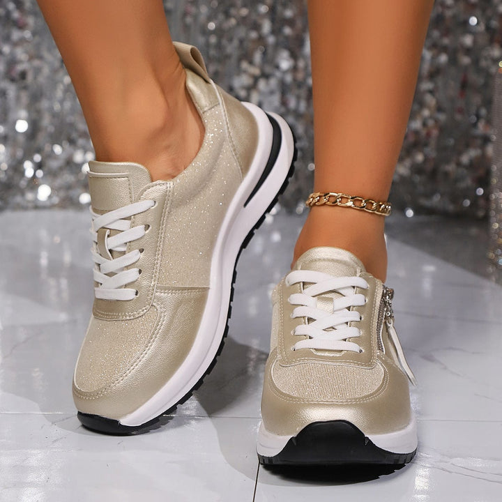 Arnette | Women's Lace-Up Side Zip Platform Sneakers
