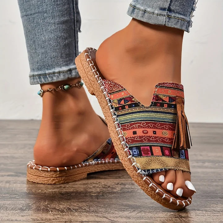 Barberry | Women's Orthopedic Tassel Sandals