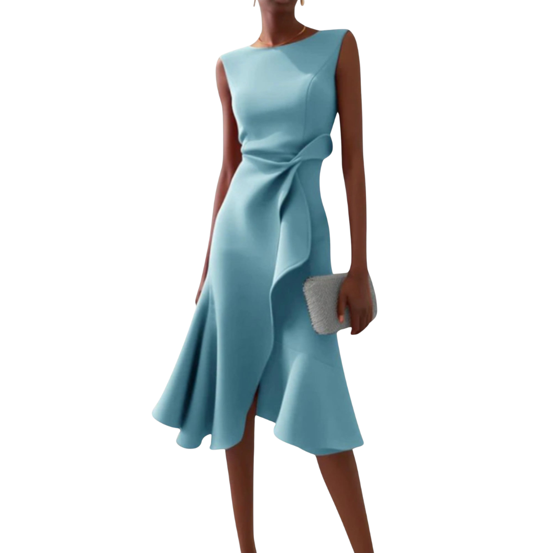 Ariane | Women's Elegant Pleated Midi Dress