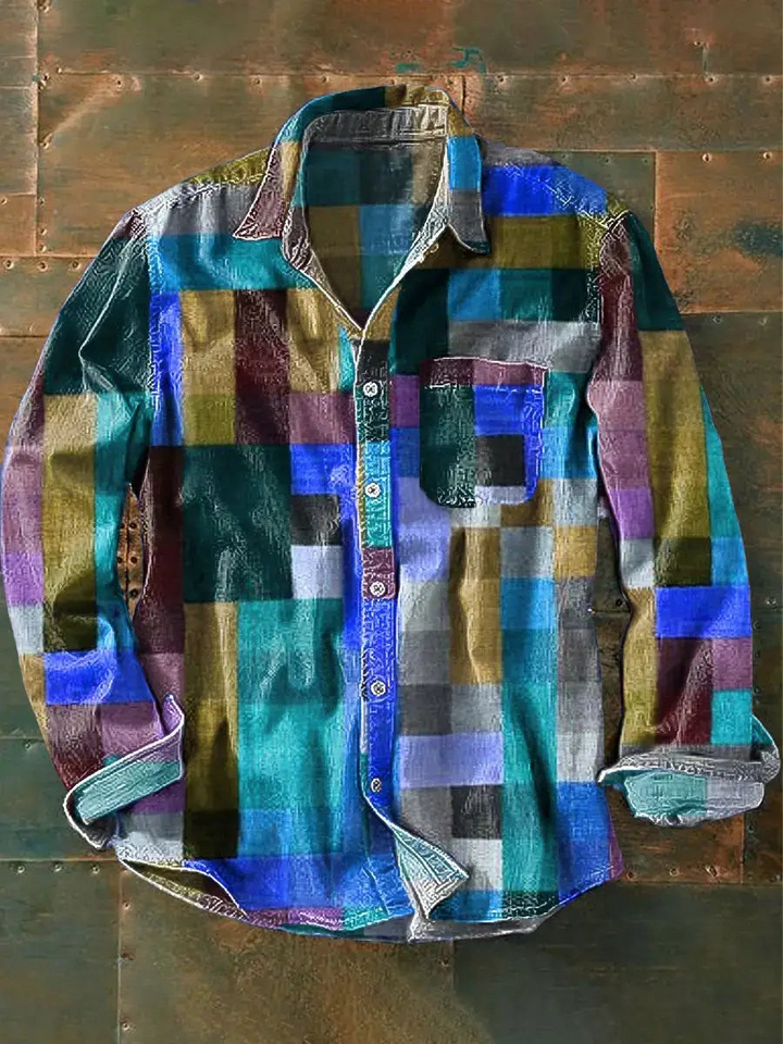 Garrick | Men's Patchwork Beach Shirt