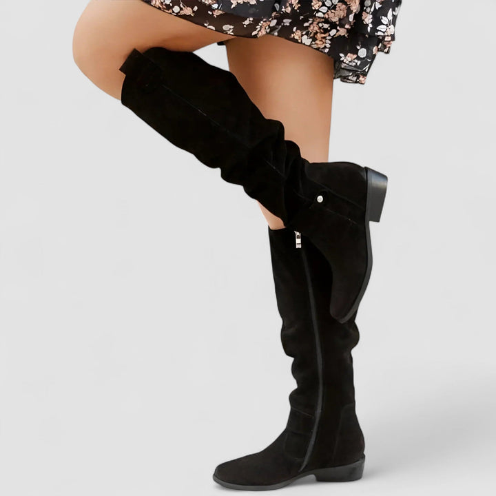 Claribel | Women's Knee High Orthopedic Suede Boots