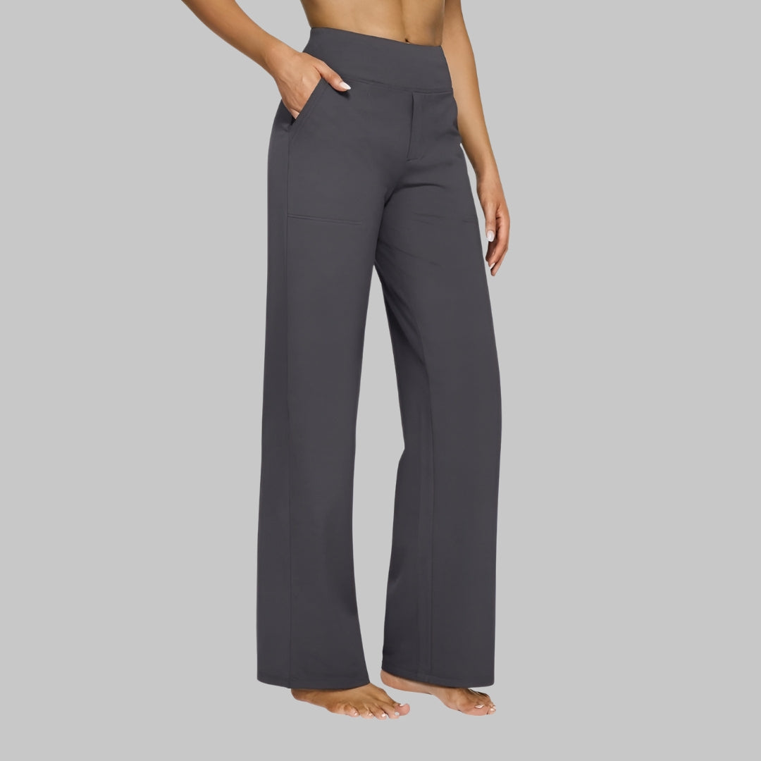 Acantha | Women's Elegant Wide Leg Soft Trousers