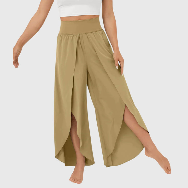 Kaia | Women's Wide Leg Split Hem Pants