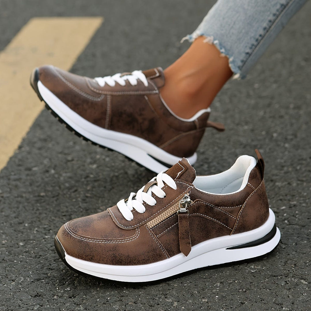 Arnette | Women's Lace-Up Side Zip Platform Sneakers