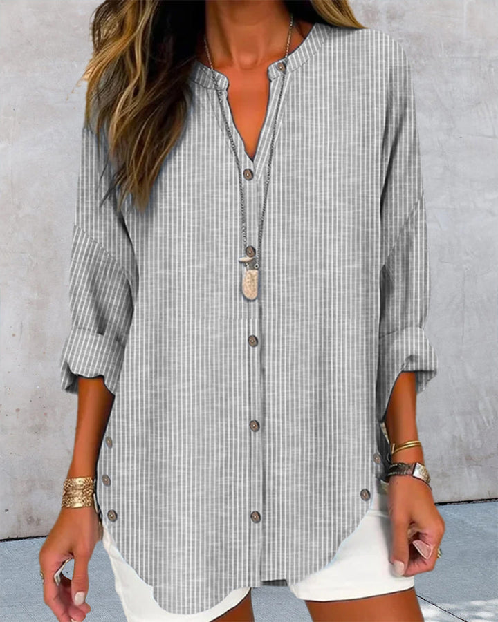 Hazel | Women's Striped Summer Blouse