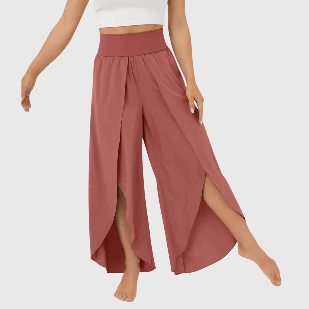 Kaia | Women's Wide Leg Split Hem Pants
