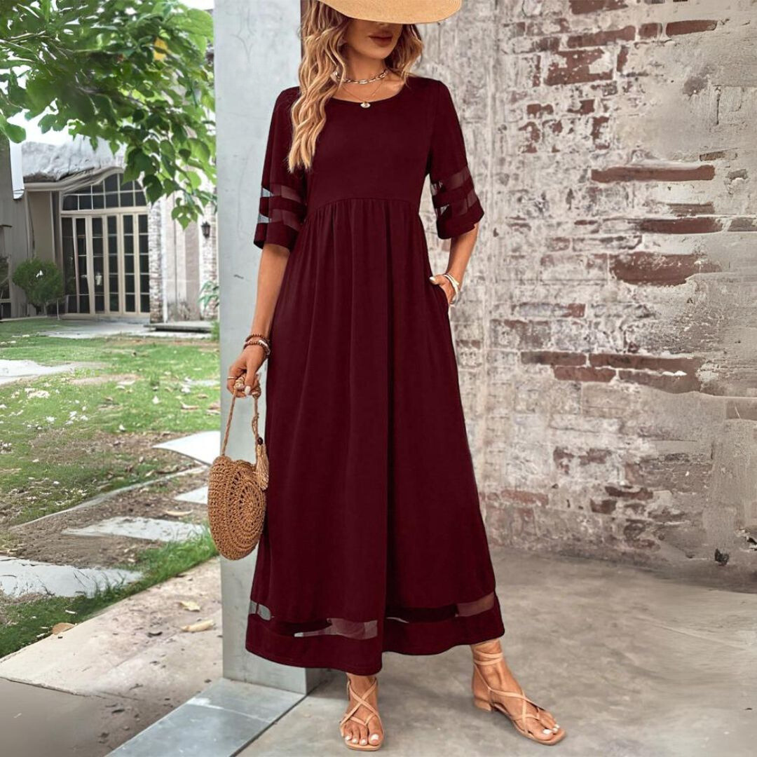 Larelle | Women's Flowy Sleeve Beach Maxi Dress