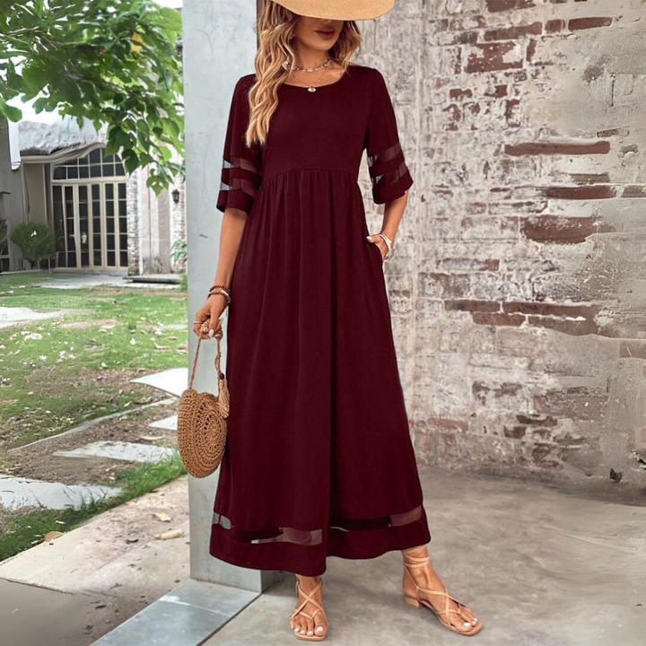 Larelle | Women's Flowy Sleeve Beach Maxi Dress