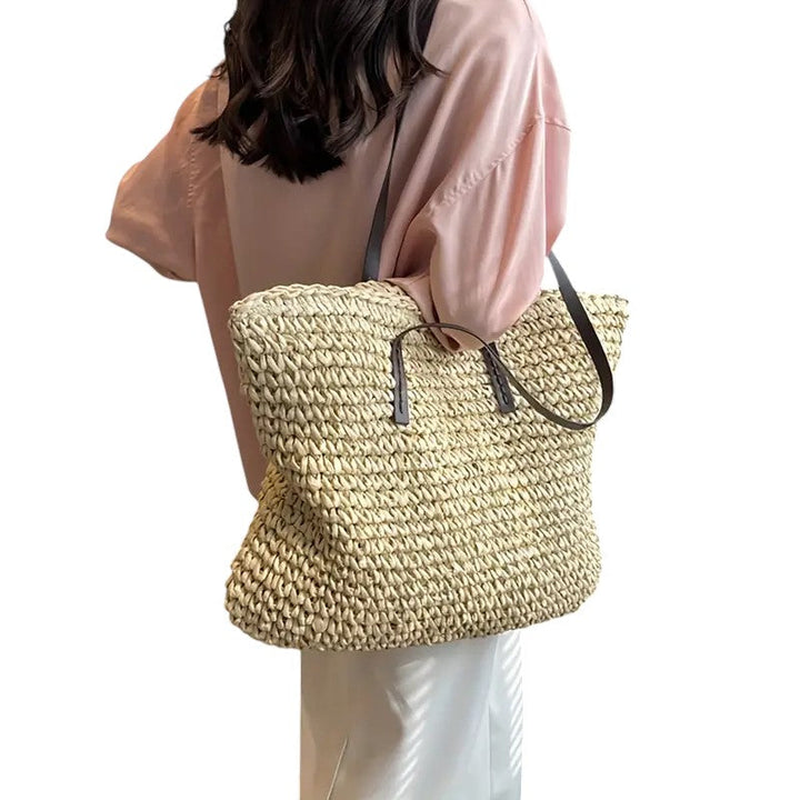 Georgette | Women's Woven Beach Tote Bag