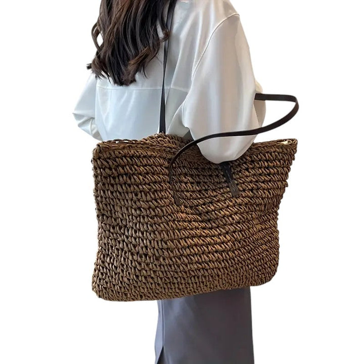 Georgette | Women's Woven Beach Tote Bag