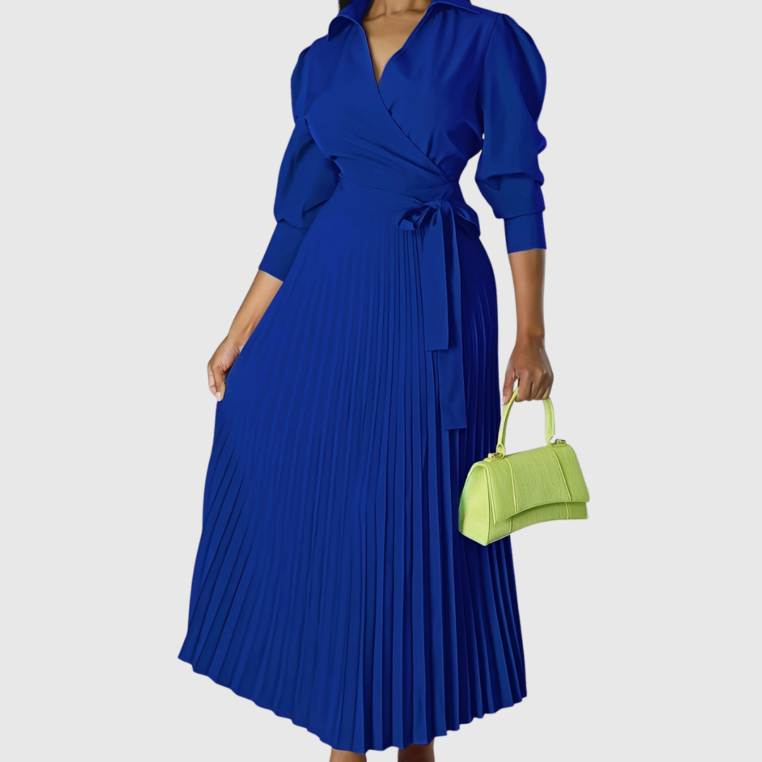 Anstace | Women's Soft Pleated Midi Dress