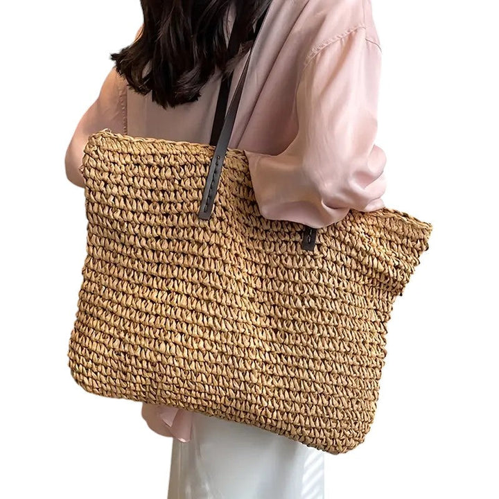 Georgette | Women's Woven Beach Tote Bag