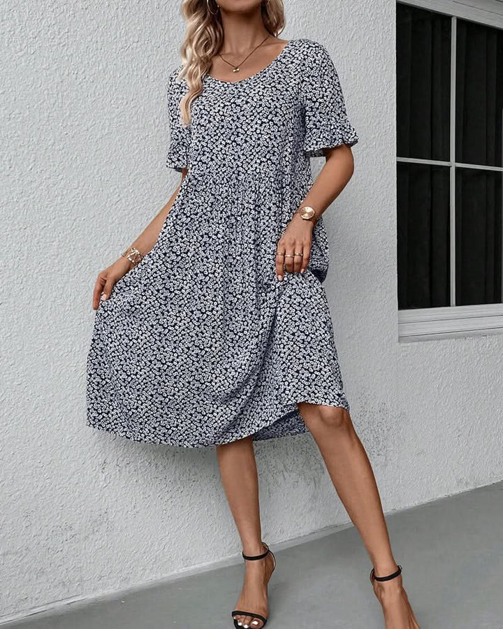 Fioren | Women's Floral Midi Summer Dress