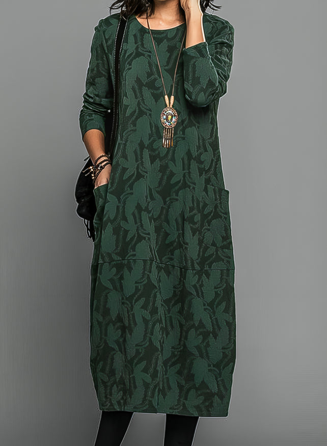 Agatha | Women's Elegant Jacquard Maxi Dress