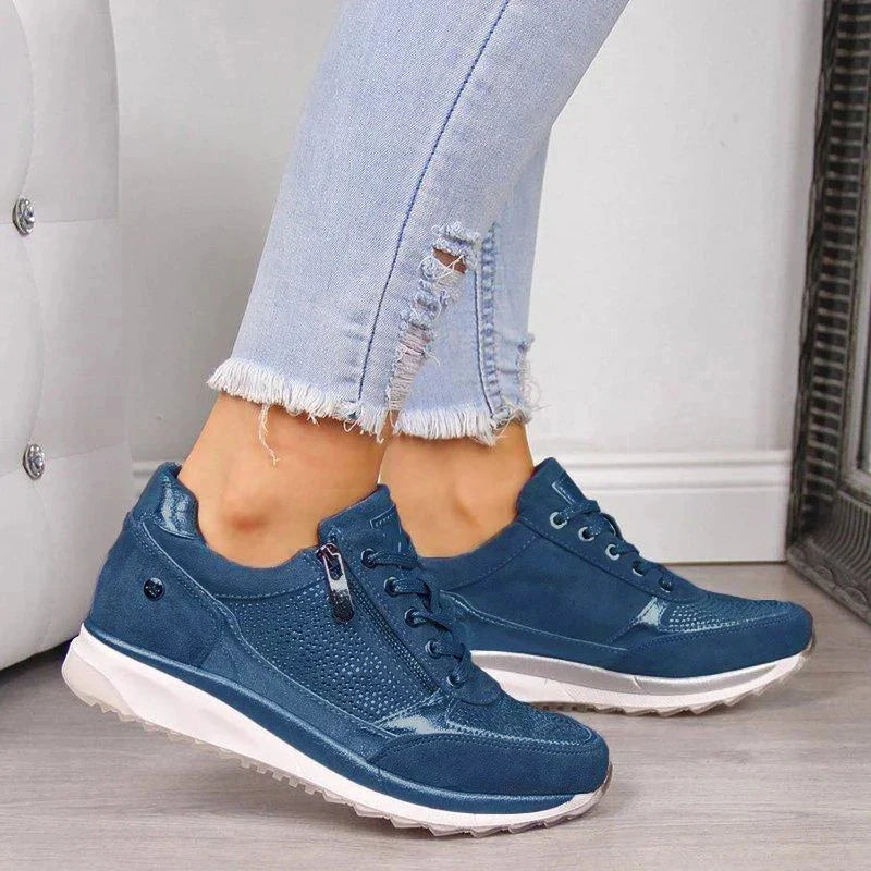 Augusta | Women's Zip-Up Platform Sneakers