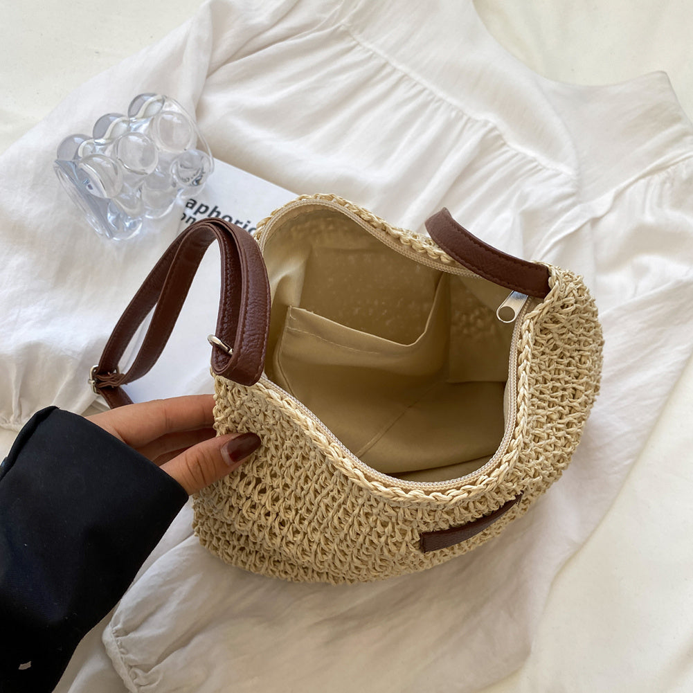 Flora | Women's Woven Summer Shoulder Bag