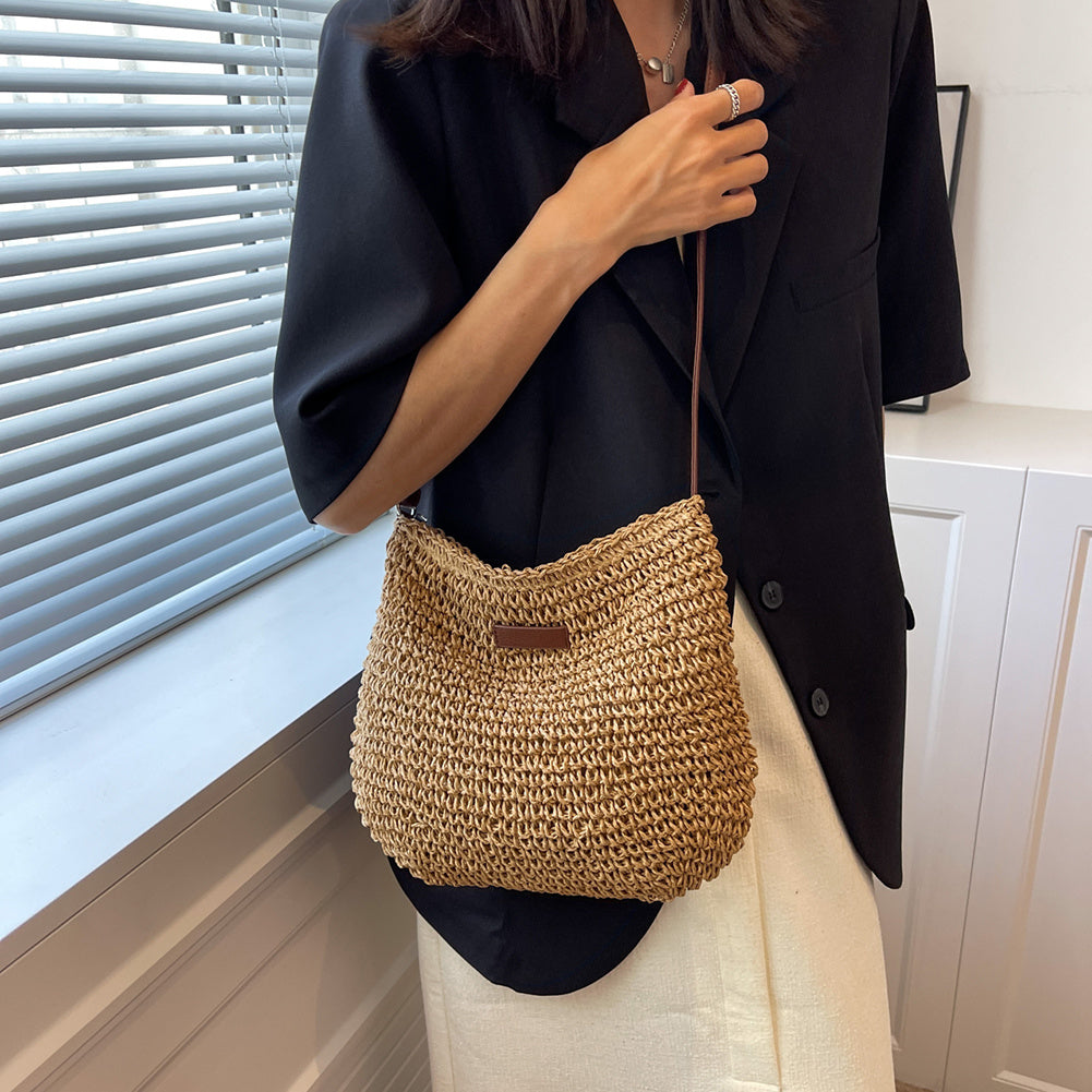 Flora | Women's Woven Summer Shoulder Bag