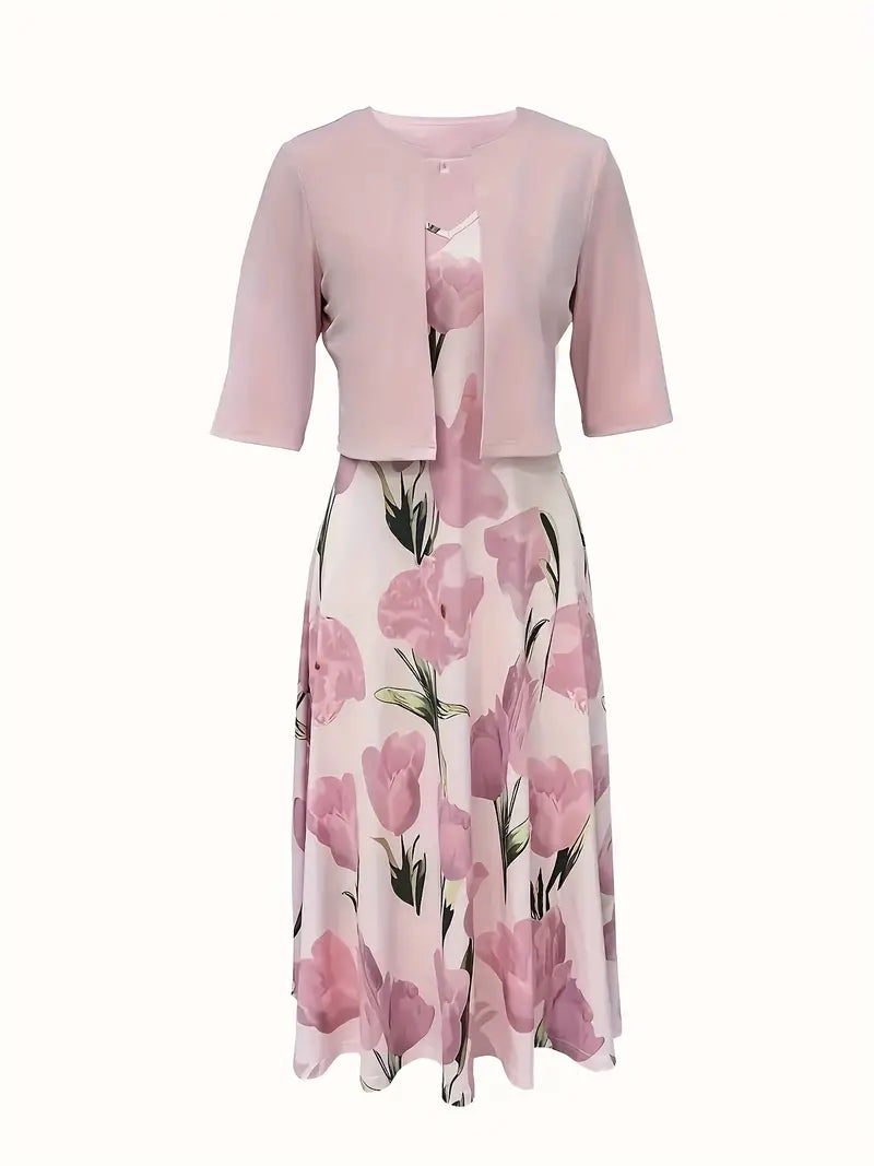 Clarette | Women's Floral Maxi Dress Matching Set