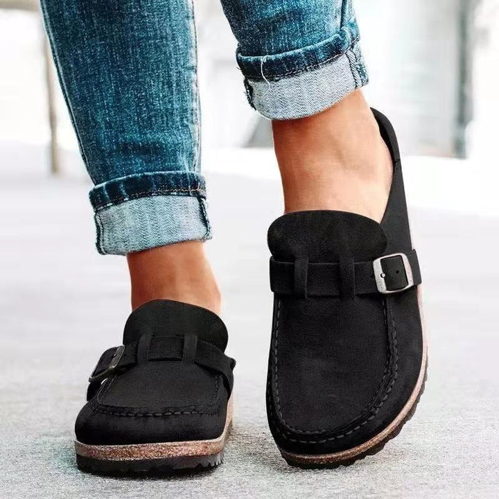 Chloe | Women's Casual Buckle Slip-On Loafers