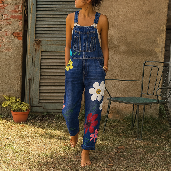Eldora | Women's Floral Dungaree