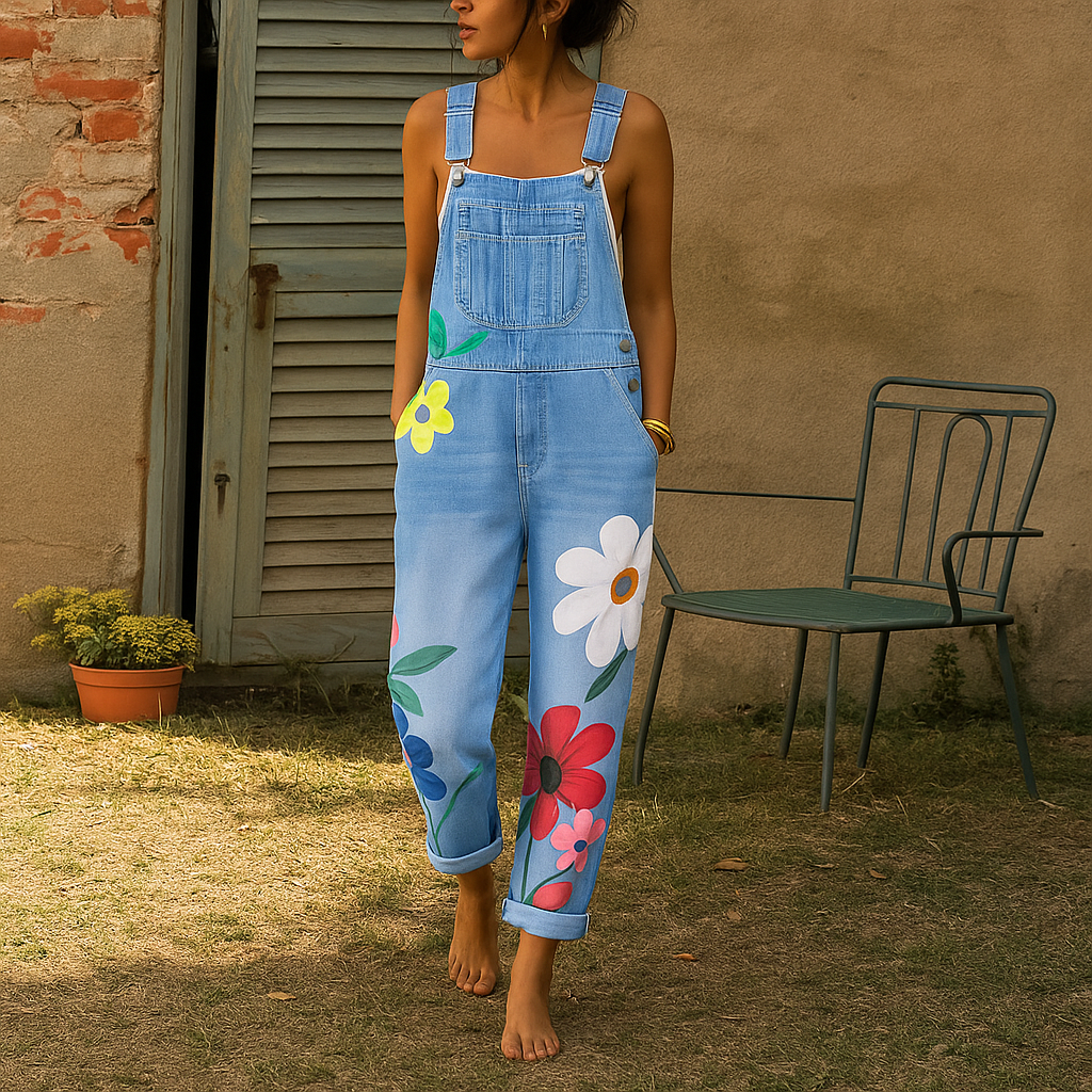 Eldora | Women's Floral Dungaree