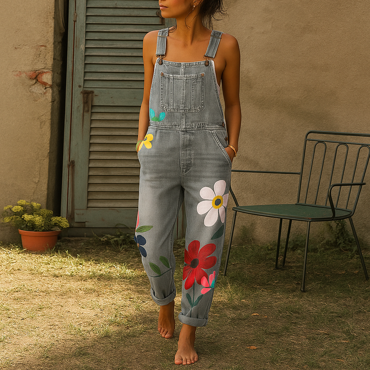 Eldora | Women's Floral Dungaree